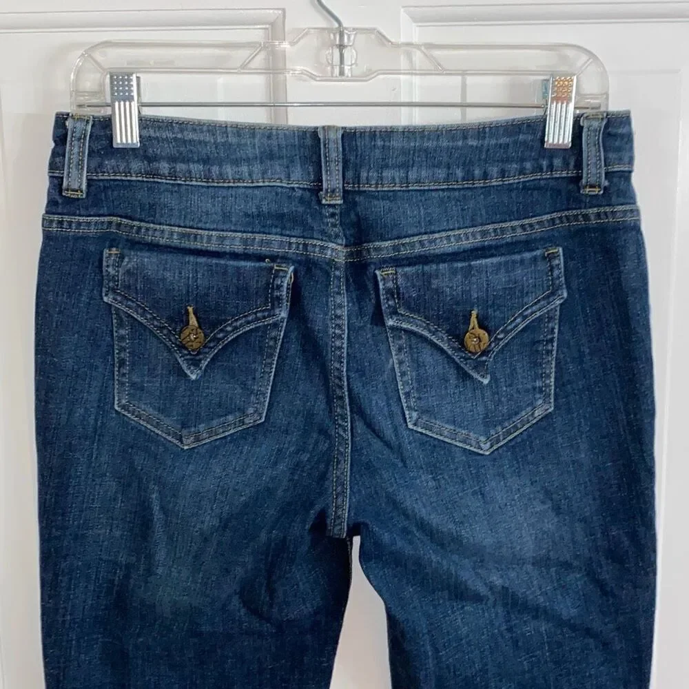 Simply Vera Vera Wang Dark Blue Cropped Jeans